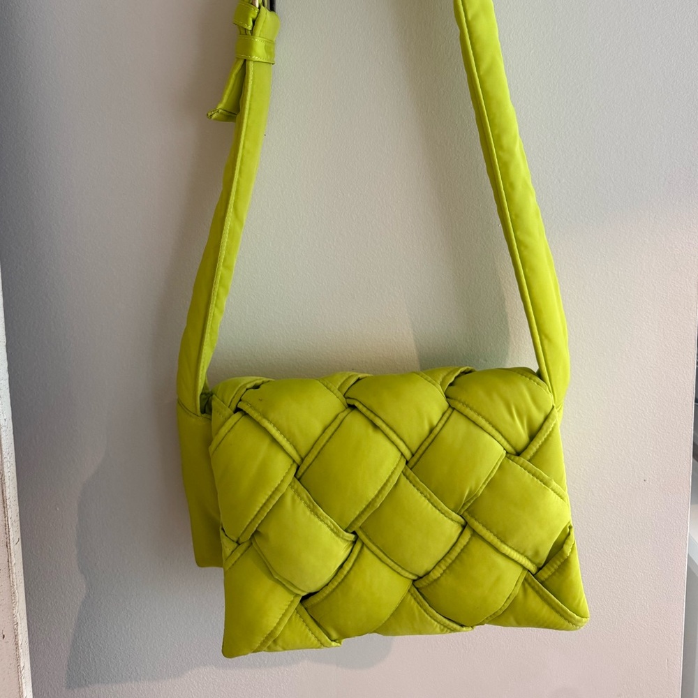 Lime Green Quilted Women's Bag
